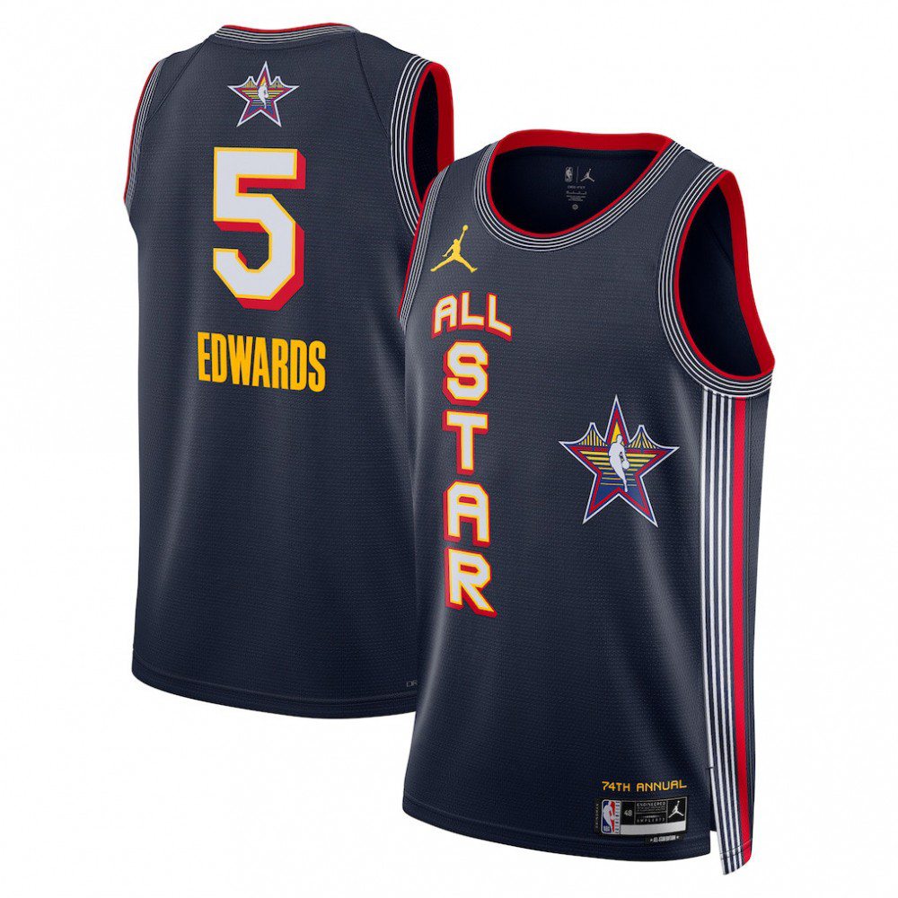 Anthony Edwards Jordan Brand Unisex Navy 2025 NBA All-Star Game Swingman Player Jersey-Pro Kit Vault | Brand New 26/27 Sports Jerseys